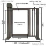 Pedestrian Entrance Advertising Control Barrier Gate DC24V 30W