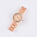 Japan Movement Maple Wooden Quartz Watch Water Resistant For Christmas Gifts
