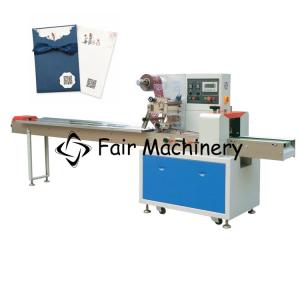 China SGS 380V Bread Wrapping Machine , 3.4Kw Horizontal Flow Pack Machine factory
