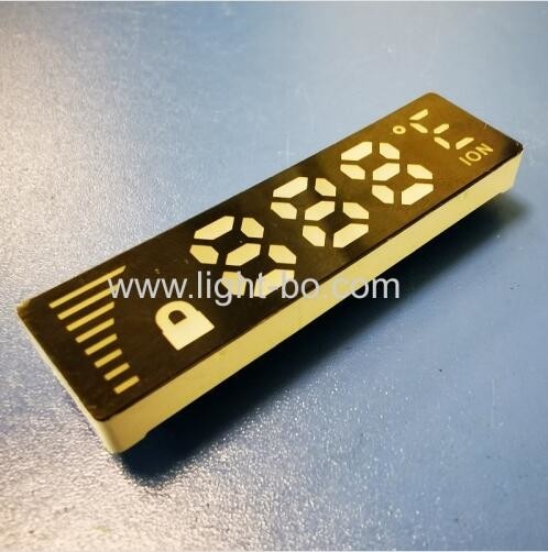 Ultra Thin Customized White Color 7 Segment LED Display Common Anode For Temperature Controller