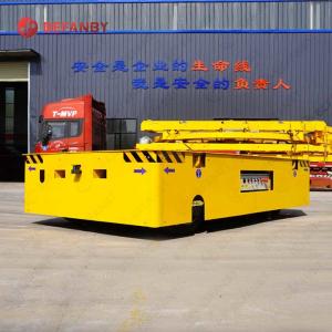 China Large Capacity Trackless Transfer Carts In Steel Factory factory