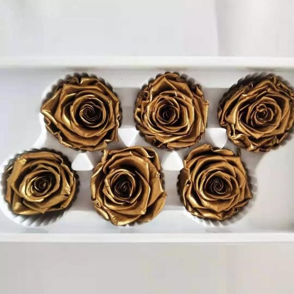 Wholesale Soft Touch Preserved Rose 5-6 cm Silver Color Eternal Rose girlfriend
