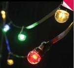 Belt light, 2x1.5mm rubber cable, party light, festoon lighting, B22/E27 socket,
