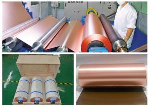 China 1 / 2 OZ High Elongation Copper Foil Sheet Roll , Red / Black Thin Copper Foil on sale