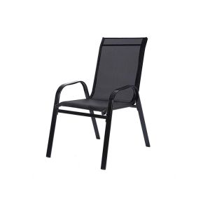 Portable Textilene Stacking Garden Chairs For Outdoor And Indoor