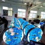 Commercial 5500cd Outdoor Logo Sign Logo Flexible Led Screen Panel Display Round
