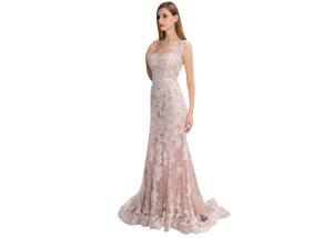 China Romantic U - Neck Middle Eastern Wedding Dresses Sweep Train Style Floor Length factory