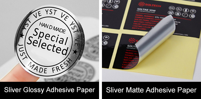 High Glossy Sliver Self Adhesive Sticker Paper 130gsm A4 Waterproof