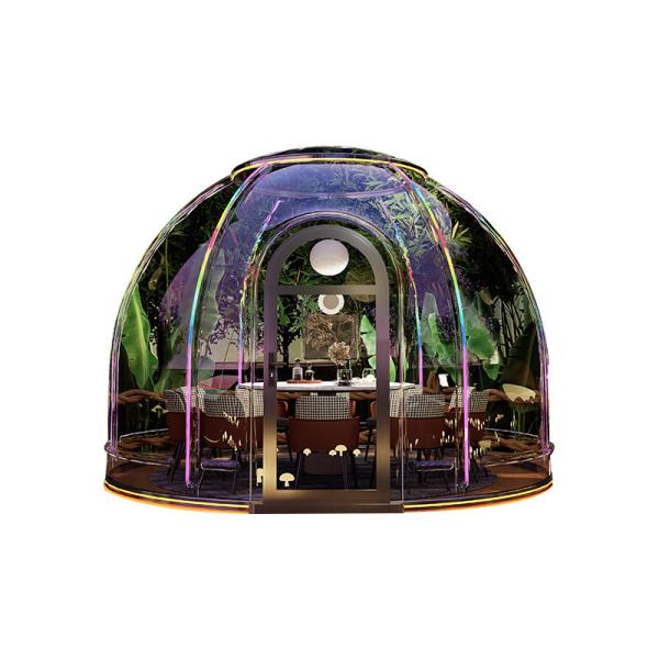 Outdoor Rectangular Sun Glass Room Full Transparent Bubble Room Spherical Tent