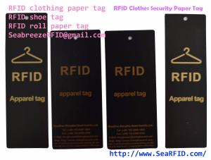 China RFID Clothes Paper Tag, RFID Garments Tag, RFID Apparels Tag, RFID Clothing Security Paper Tag, Suitable for Bag, Gift factory