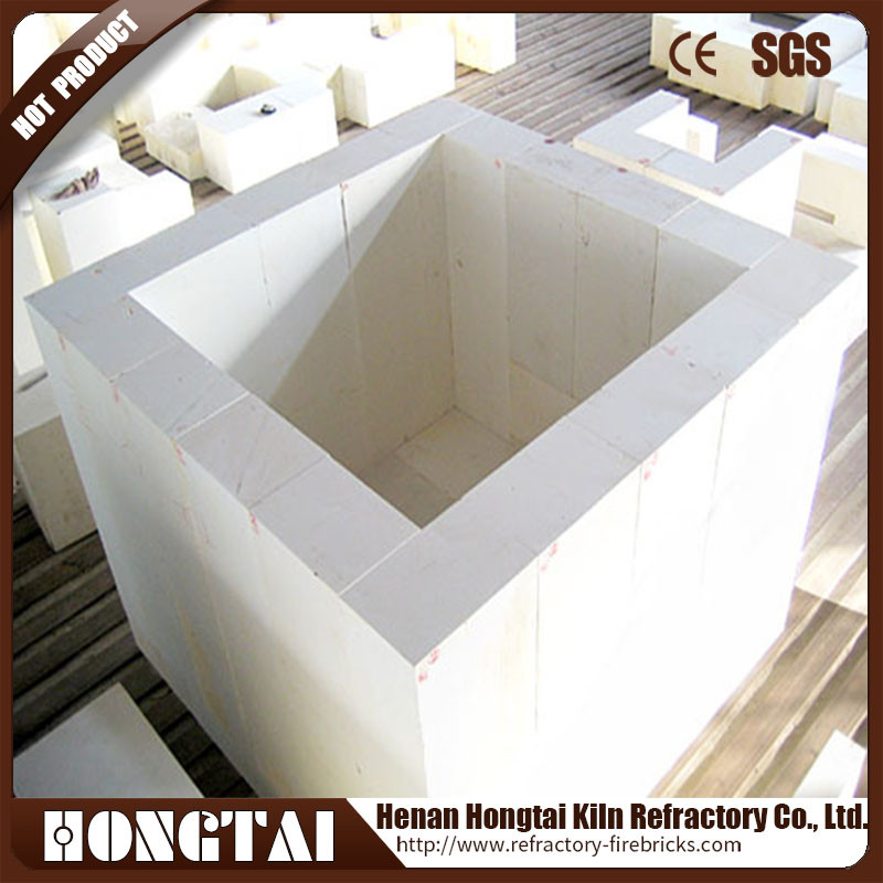 White Fused Cast AZS Brick Refractory for Glass Furnace Standard SiO2 Content 33 36 41