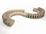 S Shaped Booth Style Dining Set Sofa Modern Design Custom Made