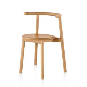 China Home Furniture Nordic Living Room Solid Wood Dining Chair with Backrest and Nitrolacquer Finish factory