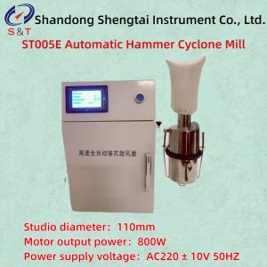 China LCD Touch Interface 16800~23800rpm Speed Adjustable Fully Automatic Hammer Type Cyclone Mill on sale