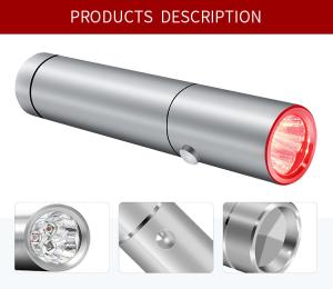 China Gift Box Packed 630nm 660nm 850nm 3 LED Red Light Torch For Wrinkles Reduce factory