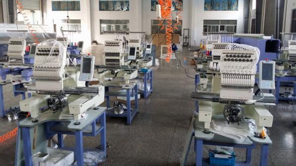 7" Touch Panel Single Head Embroidery Machine , Commercial Computerized