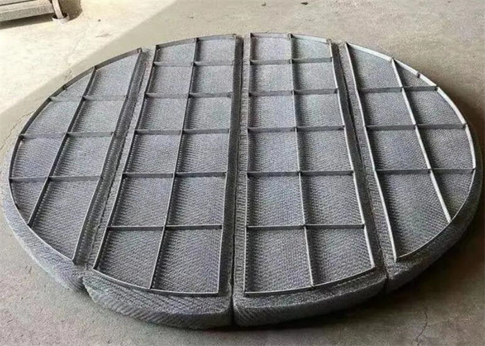 Stainless Steel 304L Braided Mesh Mist Eliminator Pads Pollution Control