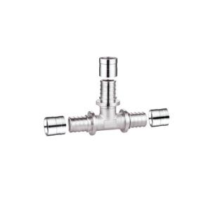 China Female Straight Connector PF4008 pex sliding axial press fitting size:16X16x16,20x20x20,25x25x25 factory