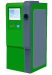 Green Bottle Recycling Multi Function Kiosk With 19 Inch Anti Vandalism Screen