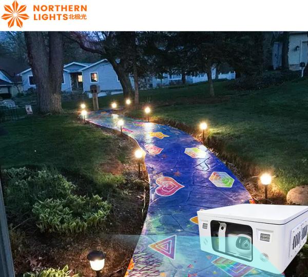Waterproof Floor Interactive Projection System 5000Lm For Outdoor
