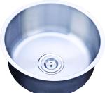 Round Shape Press Kitchen Sink SUS304 Stainless Steel Kitchen Sink Single Bowl
