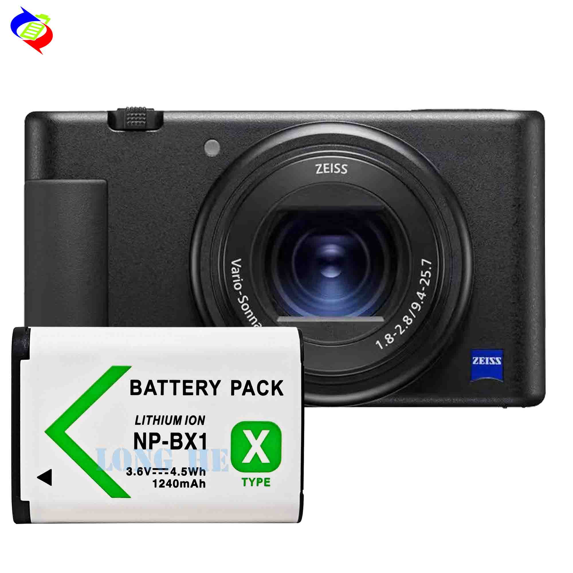 1240mAh 4.5V Rechargeable Battery for Sony DSC-RX100 DSC-WX500 DSC-HX400 ZV-1 Camera