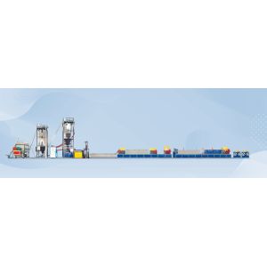 90mm Single Screw PET Strap Making Machine Double Output Making Machine