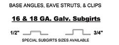 Wall Panels System for Metal Building, Steel Buildings Kits, 18 ga, 20 ga, 22 ga and 24 ga