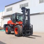 3.5 Ton 5ton CE EPA 4 Wheel Drive 3 Stage Mast Diesel 4WD Articulated Off Road