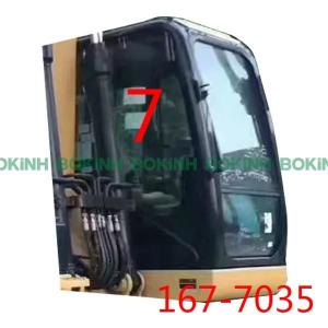 China CATERPILLAR 167-7035 Excavator Glass Right Side Position NO.7 Tempered Glass factory