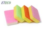 Scouring Pad Soft Cleaning Sponge , Dish Scrub Brush Detergent Saving