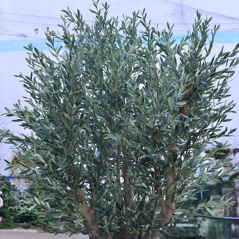 Realistic Tree Trunk olive artificial tree Large Faux Olive Tree Plant with Branches and Fruits for Modern Home Office Living Room Floor Decor Indoor