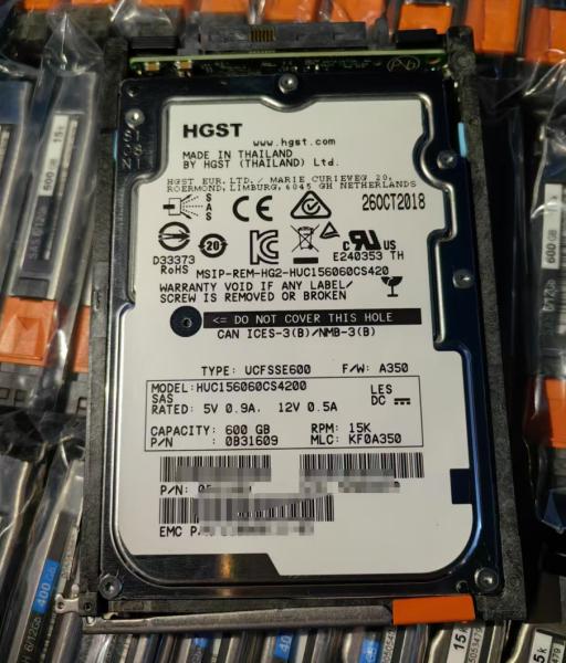 EMC D3-2S15-600 D3-2S10-600 600G HDD Capacity 005051608 005051606 005053479