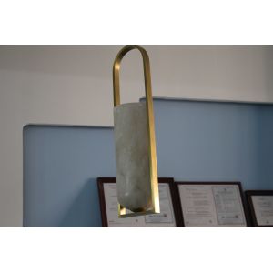 China Indoor Alabaster Glass Brass Crystal Chandelier with Adjustable Chains on sale