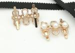 Big Pearl Zinc Alloy Buckle 35*2MM 5.3g Easy To Assemble Environmental Plated