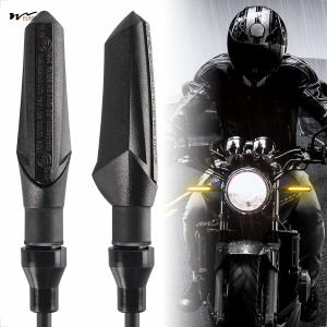 China Motorcycle LED Turn Signals Waterproof 2 Pieces Mini Running Light Indicators Flowing IP67 factory
