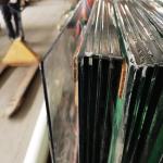 Building Safety Bulletproof Tempered Glass Laminated Rough Edges Polished
