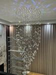 Long Crystal Butterfly Duplex Building Villa Hotel Club Light Luxury Spiral