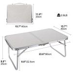 Indoor Outdoor Portable Aluminum MDF Table for Camping Beach Picnic
