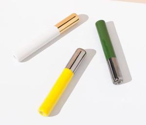 China Glazed Golden Zirconia Ceramic Parts Smoking Pipe Smooth Polished Filter End factory