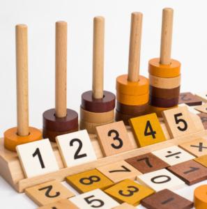 China Enlightenment Wooden Educational Toys Column Baby Digital Cognitive Teaching Aids Plus factory