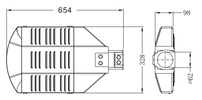 IP66 Waterproof Highway LED Street Light Modular design roadway street light fixture