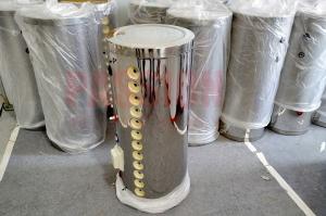 China 150L 304 BA Mirror Stainless Steel Water Tank 15tubes Pressurized Solar Water Heater factory