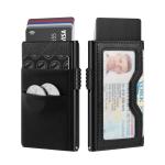 Custom Logo Business Slim Wallet Credit Card Holder Rfid Blocking Aluminum Pop