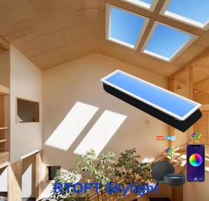 China Low Maintenance Easy To Clean Faux Skylight Panels in White Rectangle Shape factory