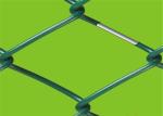 Pvc Coated Chain Link Fencing 2.2mm Wire Diameter High Tensile Safety Airport