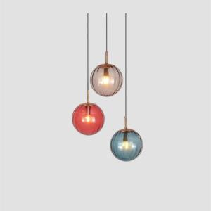 China Glass Single Head Bedroom Modern Pendant Light G9 For Living Room factory