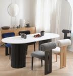 Vintage Solid Wood Dining Chair with Lacquered Finish and Removable Sponge