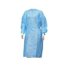 Personal Safety Disposable Hospital Gowns Dust Proof Fluid Resistant For Food