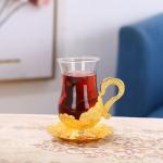Turkish Style Clear Deluxe Vintage Glass Coffee Cups 150ml
